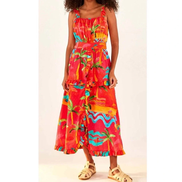 Farm Rio Ipanema Midi Dress - Picture 3 of 11